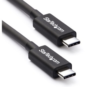 StarTech.com 2m (6.6ft) Thunderbolt 3 Cable, 20Gbps, 100W PD, 4K Video, Thunderbolt-Certified, Compatible w/ TB4/USB 3.2/D
