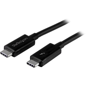 StarTech.com 1m (3.3ft) Thunderbolt 3 Cable, 20Gbps, 100W PD, 4K Video, Thunderbolt-Certified, Compatible w/ TB4/USB 3.2/D