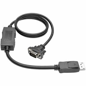 Eaton Tripp Lite Series DisplayPort 1.2 to VGA Active Adapter Cable (DP with Latches to HD15 M/M), 3 ft. (0.9 m), TAA - fo