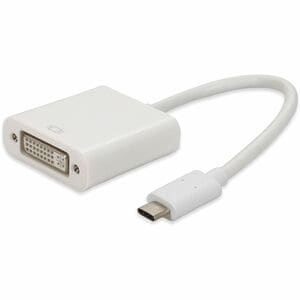 AddOn USB 3.1 (C) Male to DVI-I (29 pin) Female White Adapter - 100% compatible and guaranteed to work