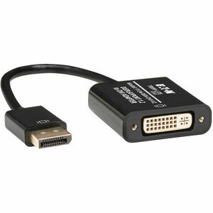 Eaton Tripp Lite Series DisplayPort to DVI Active Adapter Video Converter, DP ver 1.2, (M/F), 6-in. (15.24 cm) - DisplayPo