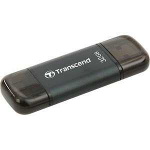 Transcend 32GB JetDrive Go 300 Lightning USB 3.1 Flash Drive - 32 GB - Lightning, USB 3.1 - Black
