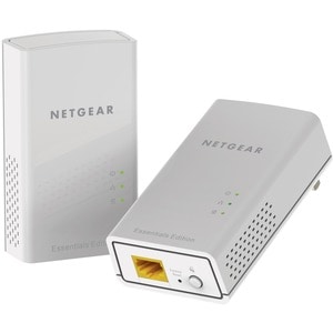 Adattatore Powerline Network - Netgear PL1000 - 2 - 1 x Rete (RJ-45) - 1000 Mbit/s Powerline - 500 m²spazioCopertura area 