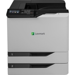 Lexmark CS820dte Desktop Laser Printer - Color - 60 ppm Mono / 60 ppm Color - 1200 x 1200 dpi Print - Automatic Duplex Pri