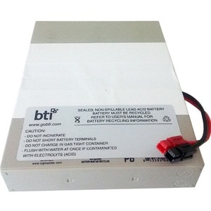 Battery Technology BTI RBC62-1U-BTI SEALED LEAD ACID BATTERY FOR EATON TRIPP LITE - 2yr Warranty - SMART500RT1U, SMX500RT1U - Compatible OEM: RBC62-1U Model: EATON TRIPP LITE SMART500RT1U, SMX500RT1U