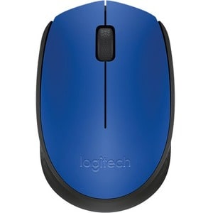 Logitech M171 Wireless Mouse - Wireless - Radio Frequency - Blue, Black - USB - 1000 dpi - Scroll Wheel - Symmetrical