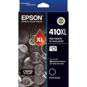 Epson Claria 410XL Original High Yield Inkjet Ink Cartridge - Photo Black Pack - Inkjet - High Yield