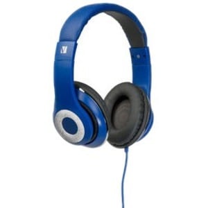 Verbatim Classic Wired Over-the-head Stereo Headset - Blue - Binaural - Circumaural - 32 Ohm - 20 Hz to 20 kHz - 120 cm Ca