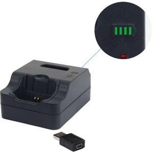 zCover zDock Desktop Dual Charging Dock - Docking - IP Phone, Battery - Charging Capability - Mini USB - 1 x USB - Black