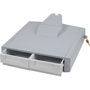 Ergotron Schublade - 453,6 g Belastbarkeit - 457,2 mm Länge x 457,2 mm Breite241,3 mm Höhe - Grau, Weiß
