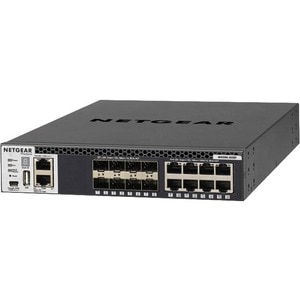 Netgear M4300 Stackable Managed Switch with 16x10G Including 8x10GBASE-T and 8xSFP+ Layer 3 - 8 Ports - Manageable - Gigab