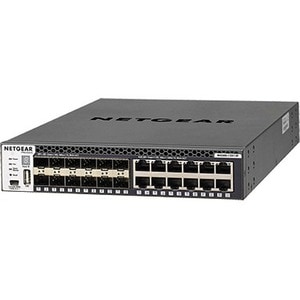 Netgear M4300 Stackable Managed Switch with 24x10G including 12x10GBASE-T and 12xSFP+ Layer 3 - 12 Ports - Manageable - 10