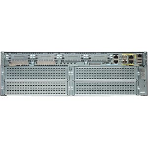 Cisco 3900 3945 Router - Refurbished - 3 Ports - Management Port - 17 - 1 GB - Gigabit Ethernet - 3U - Rack-mountable