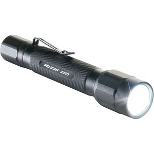 Pelican 2360 Tactical Flashlight - LED - 250 lm Lumen - 2 x AA - Alkaline - Battery - Aluminum, Ethylene Propylene Diene M