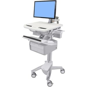 Ergotron StyleView Height Adjustable Display Stand - Up to 61 cm (24") Screen Support - 16.80 kg Load Capacity - Floor - P