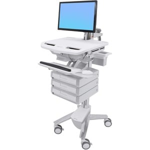 Ergotron StyleView Height Adjustable Display Stand - Up to 61 cm (24") Screen Support - 16.80 kg Load Capacity - Floor - P