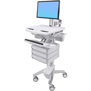 Ergotron StyleView Height Adjustable Display Stand - Up to 61 cm (24") Screen Support - 16.80 kg Load Capacity - Floor - P