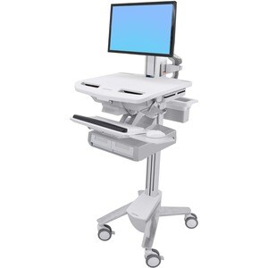 Ergotron StyleView Height Adjustable Display Stand - Up to 61 cm (24") Screen Support - 16.80 kg Load Capacity - Floor - P