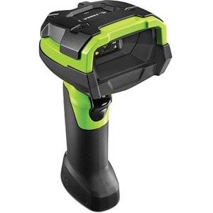 Zebra DS3608-HD Handheld Barcode Scanner - Cable Connectivity - Industrial Green - 1D, 2D - Imager