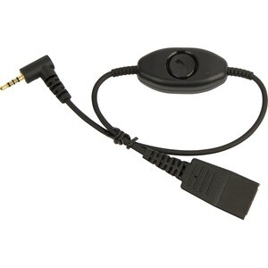 Jabra 8800-00-79 Cabo áudio - Primeira extremidade: Desconexão rápida - Segunda extremidade: Fone sub-mini