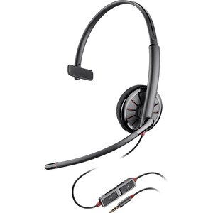 Plantronics Blackwire C215 Wired Over-the-head Mono Headset - Monaural - Supra-aural - Noise Canceling - Mini-phone (3.5mm)