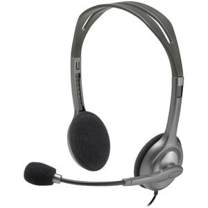 Casque Logitech H111 - Filaire - Design Sur tête - Stéréo - Couleur Noir - Binaural - Supra-aural - 32 Ohm - Fréquence 20 