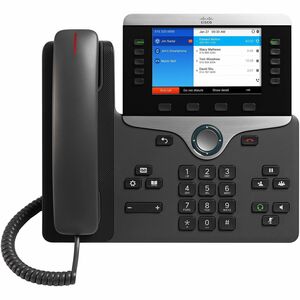 Cisco 8851NR Telefone IP - Montagem em parede - Carvão - VoIP - 2 x Rede (RJ-45) - PoE Ports