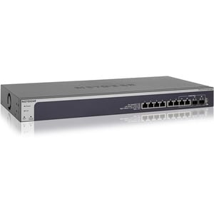 Netgear ProSafe XS708T 8 Ports Manageable Ethernet Switch - Gigabit Ethernet, 10 Gigabit Ethernet - 10GBase-X, 10GBase-T -