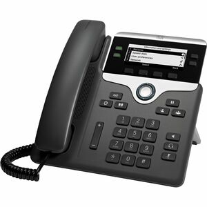 Cisco 7841 IP Phone - Corded - Tabletop, Wall Mountable - Black - TAA Compliant - VoIP - 2 x Network (RJ-45) - PoE Ports