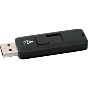 V7 VF22GAR-3E 2 GB USB 2.0 Flash Drive - Black - 5 Year Warranty