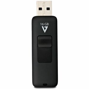 V7 VF216GAR-3E 16 GB USB 2.0 Flash Drive - Black - 5 Year Warranty