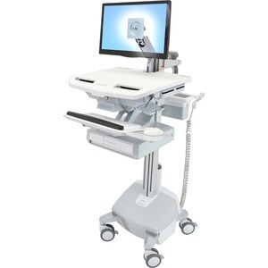 Ergotron StyleView Medizinische Warenkorb - 1 Schubfach - 14,97 kg Kapazität - 4 Rollen - Aluminium, Plastik, Verzinkter S