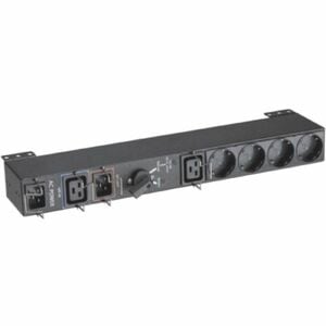 Eaton PDU - Hot-swappable, Maintenance Bypass - IEC 60320 C20 - 4 x Schuko, 1 x IEC 60320 C19 - 230 V AC Input - 1U - Hori