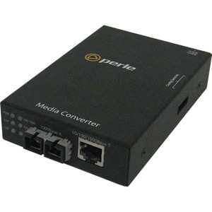 Perle S-1110-M2SC05-XT Transceiver/Media Converter - 2 Port(s) - 1 x Network (RJ-45) - 1 x SC - Twisted Pair, Optical Fibe