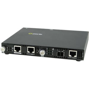 Perle SMI-1110-S2LC70 Transceiver/Media Converter - 2 Port(s) - 2 x Network (RJ-45) - Management Port - 1000Base-T, 1000Ba
