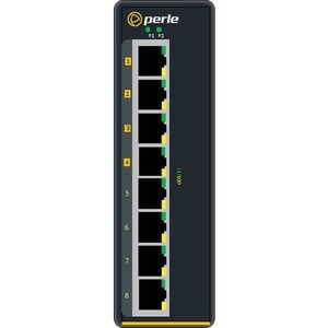 Perle IDS-108FPP 8 Ports Ethernet Switch - 10/100Base-TX - 2 Layer Supported - Rail-mountable, Panel-mountable