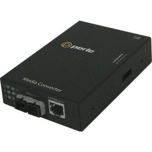 Perle S-110-S2SC80 Transceiver/Media Converter - 2 Port(s) - 1 x Network (RJ-45) - 1 x SC - 10/100Base-TX, 100Base-ZX - 80