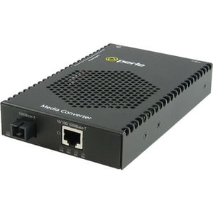 Perle S-1110PP-S1SC80U Transceiver/Media Converter - 1 Port(s) - 1 x PoE+ (RJ-45) Ports - 1 x SC - 10/100/1000Base-T, 1000