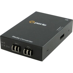 Perle S-1000MM-S2LC160 Transceiver/Media Converter - 2 Port(s) - Duplex LC Port - 1000Base-ZX, 1000Base-SX - 160 km - Wall