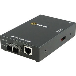 Perle S-110PP-M1SC2D Transceiver/Media Converter - 2 Port(s) - 1 x Network (RJ-45) - 1 x SC - Twisted Pair, Optical Fiber 