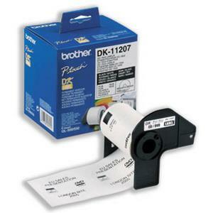 Brother DK11207 Optical Disc Label - 58 mm Width x 58 mm Length - 100 Label