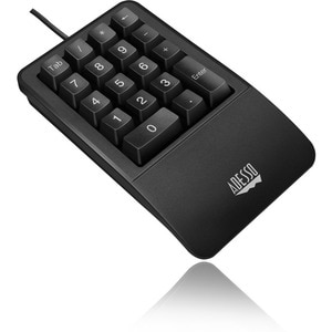 Adesso Antimicrobial Waterproof Numeric Keypad with Wrist Rest Support - Cable Connectivity - USB Interface - 18 Key(s) - 