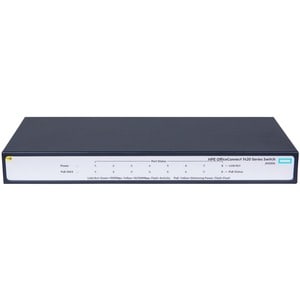 HPE OfficeConnect 1420 8G PoE+ (64W) Switch - 8 Ports - Gigabit Ethernet - 10/100/1000Base-TX - 2 Layer Supported - Twiste