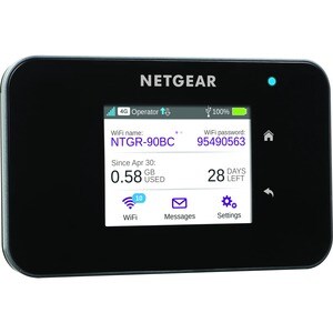 Netgear AirCard AC810S IEEE 802.11ac Mobilfunk Modem/Wireless Router - 4G - LTE - 2,40 GHz ISM-Band - 5 GHz UNII-Band - 75