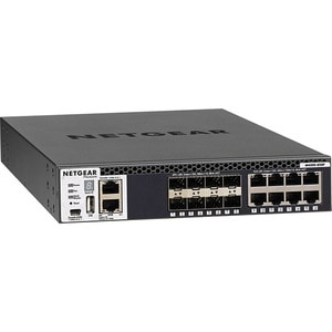 Netgear Half-Width 16x10G Stackable Managed Switch with 8x10GBASE-T and 8xSFP+ - 8 Ports - Manageable - 10 Gigabit Etherne