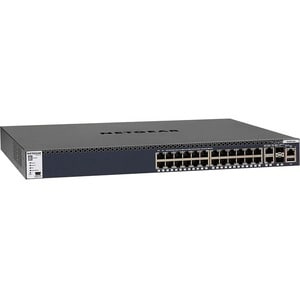 Netgear 24x1G Stackable Managed Switch with 2x10GBASE-T and 2xSFP+ - 24 Ports - Manageable - 10 Gigabit Ethernet, Gigabit 