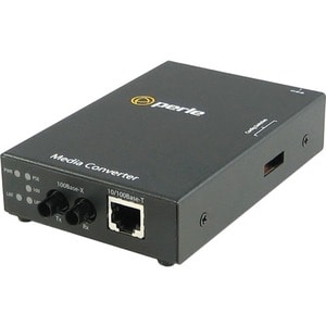 Perle S-110P-S2ST20 Transceiver/Media Converter - 2 Port(s)Network (RJ-45) - 1 x PoE (RJ-45) Ports - 1 x ST - Twisted Pair