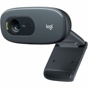 Cámara Web Logitech C270 - Negro - USB 2.0 Solamente - 3Megapíxel Interpolado - 1280 x 720 Vídeo - Pantalla Panorámica - M