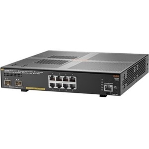 HPE Aruba 2930F 8G PoE+ 2SFP+ Switch - 8 Ports - Manageable - 10 Gigabit Ethernet, Gigabit Ethernet - 10/100/1000Base-T, 1