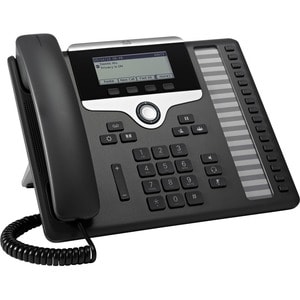 Cisco 7861 IP Phone - Corded - Wall Mountable, Desktop - Charcoal - 16 x Total Line - VoIP - 2 x Network (RJ-45) - PoE Ports